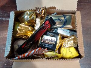 Geschenkbox für Schokoladenpräsente, Schokoladengeschenk in Dresden